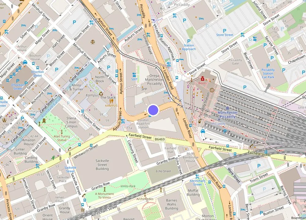 Map: Motel One Manchester-Piccadilly